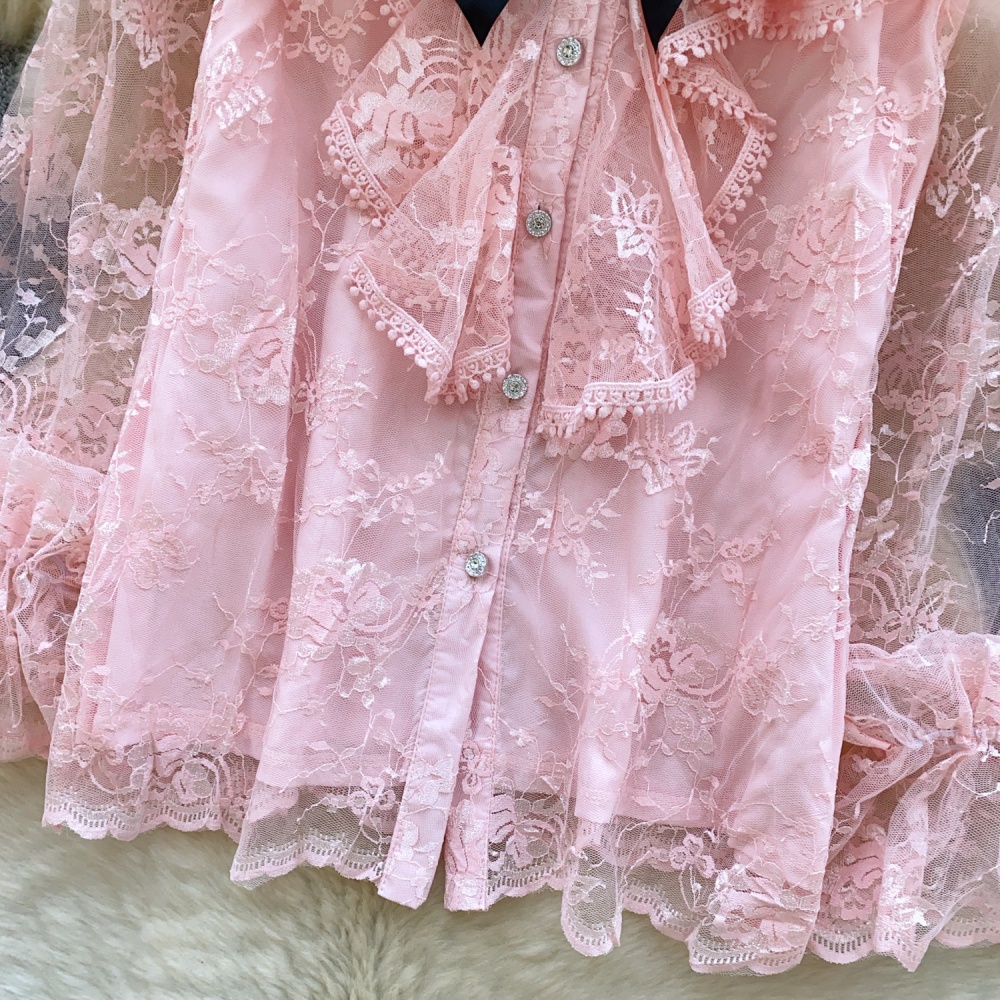 France style show young tops splice niche shirt