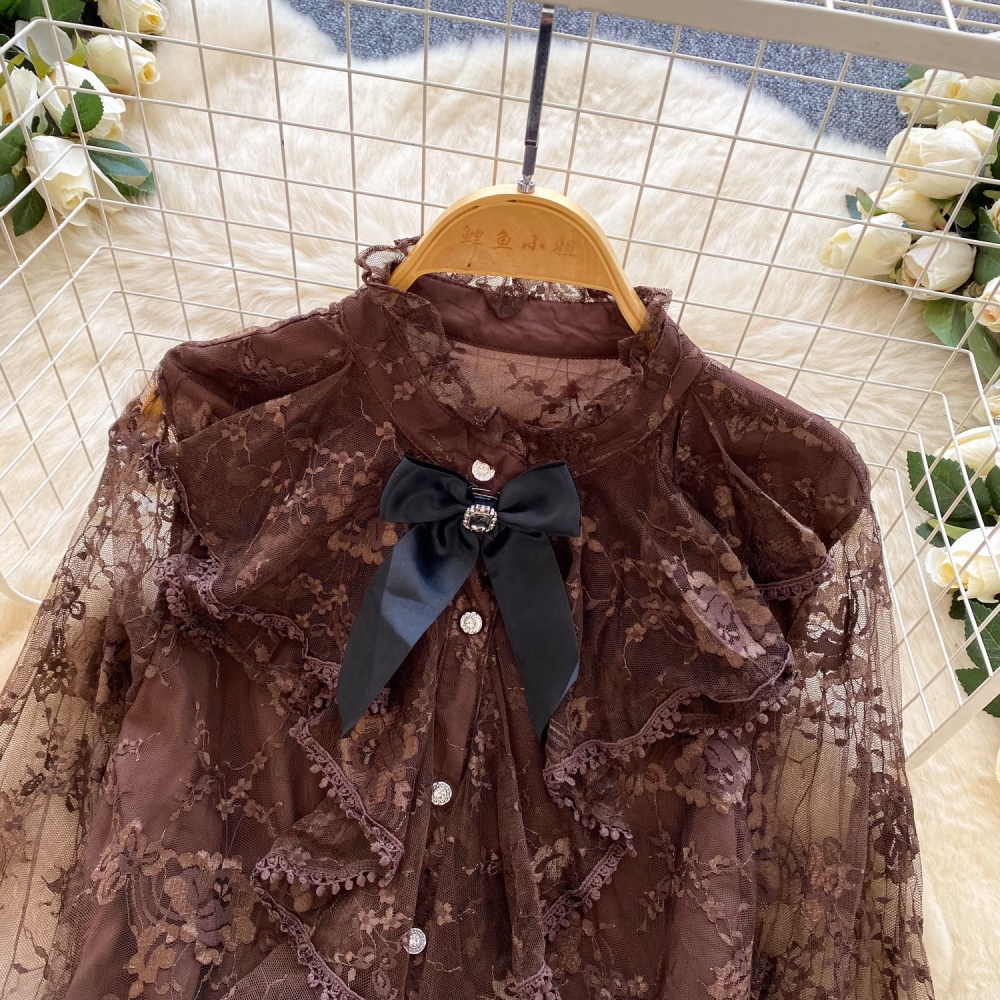 France style show young tops splice niche shirt