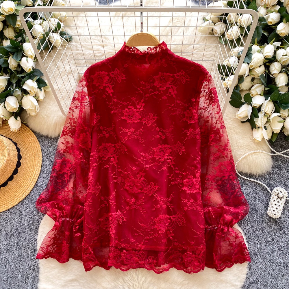 France style show young tops splice niche shirt