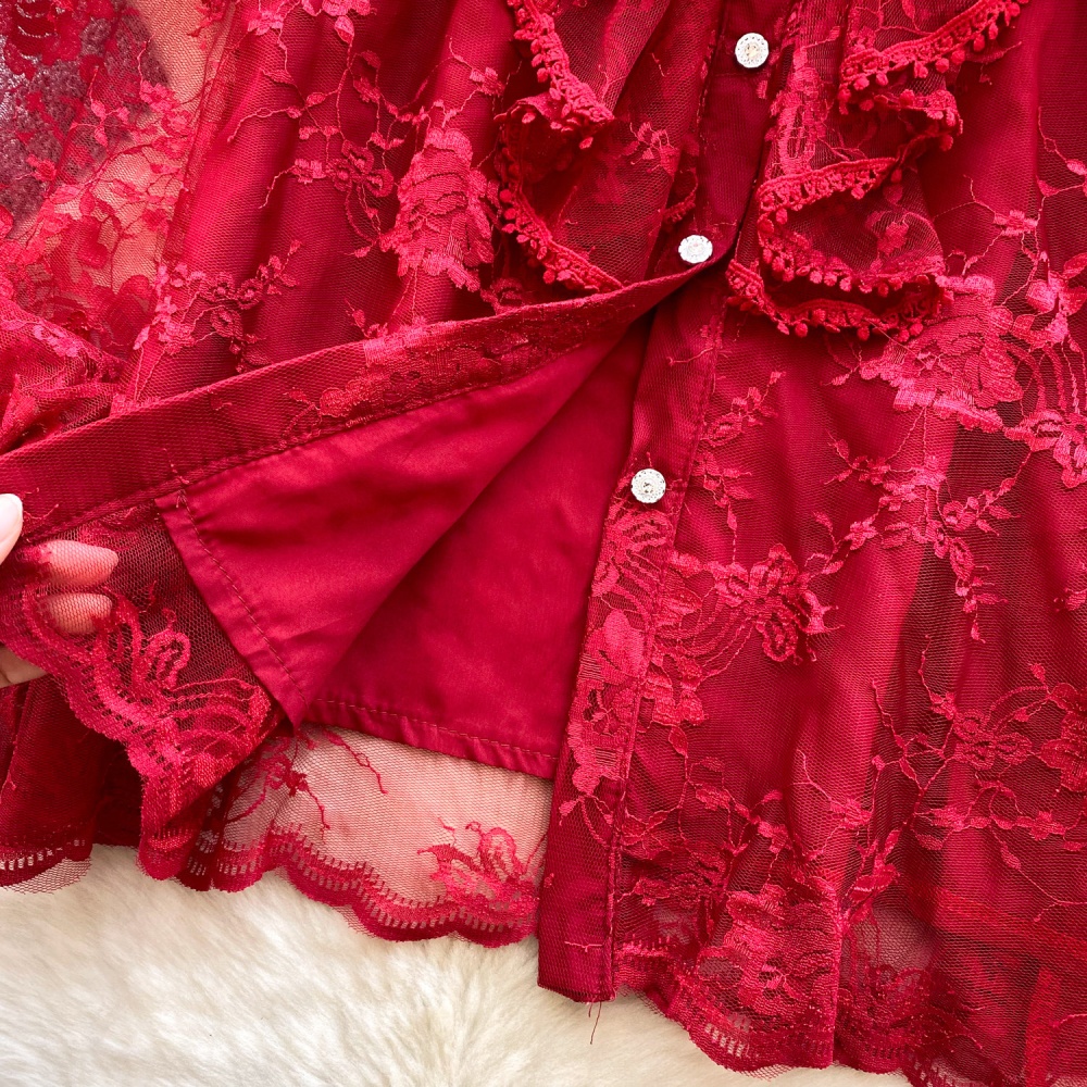 France style show young tops splice niche shirt