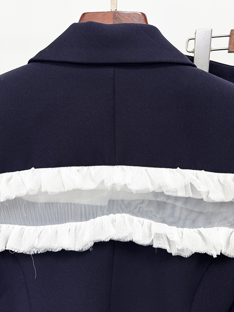 Temperament business suit gauze long pants 2pcs set