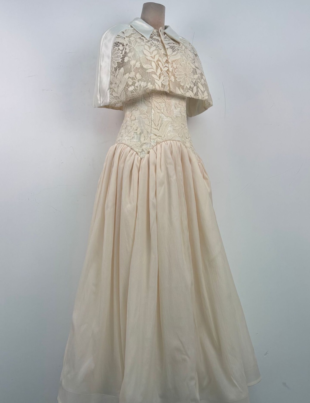 Temperament lace slim dress elegant niche shawl