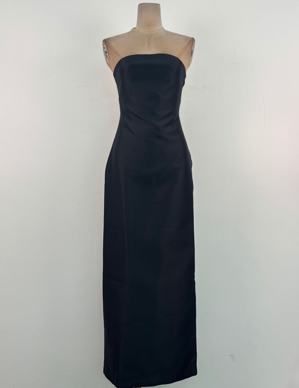 Temperament elegant formal dress niche satin long dress