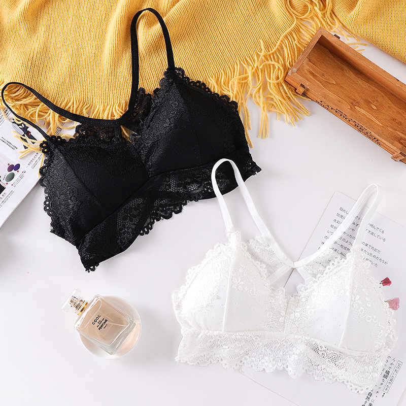 With chest pad small sling beauty back Bra