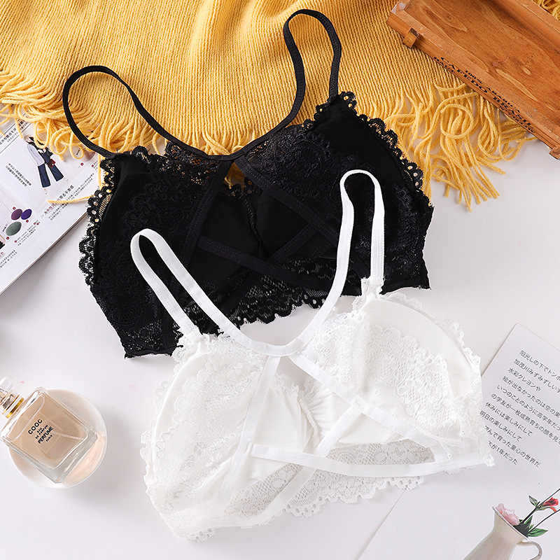 With chest pad small sling beauty back Bra