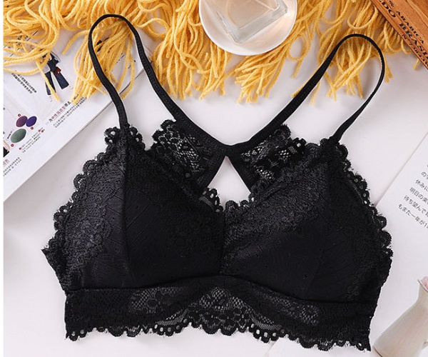 With chest pad small sling beauty back Bra