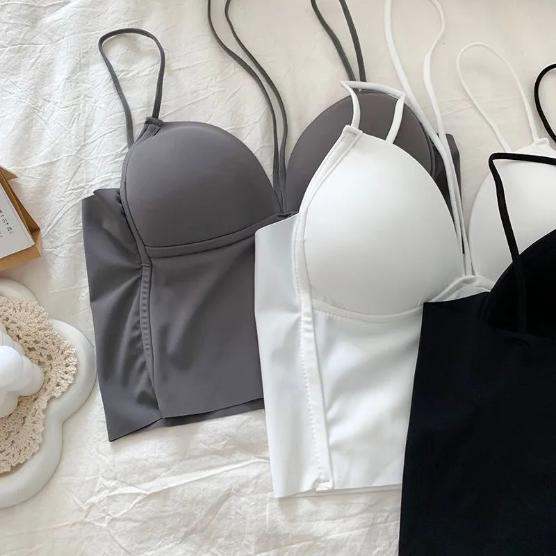 Enticement sling spicegirl vest halter anti emptied bottoming Bra