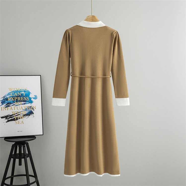 Spring and autumn dress A-line long dress for women