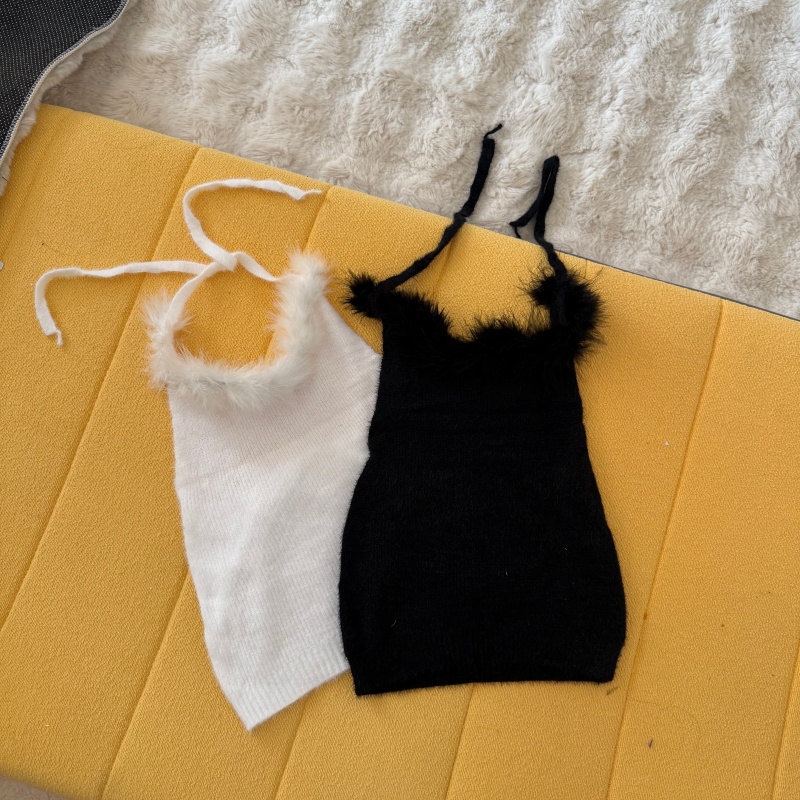 Halter spicegirl elmo tops sling enticement vest