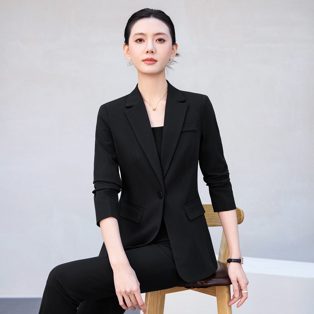 Profession thin coat summer suit pants a set