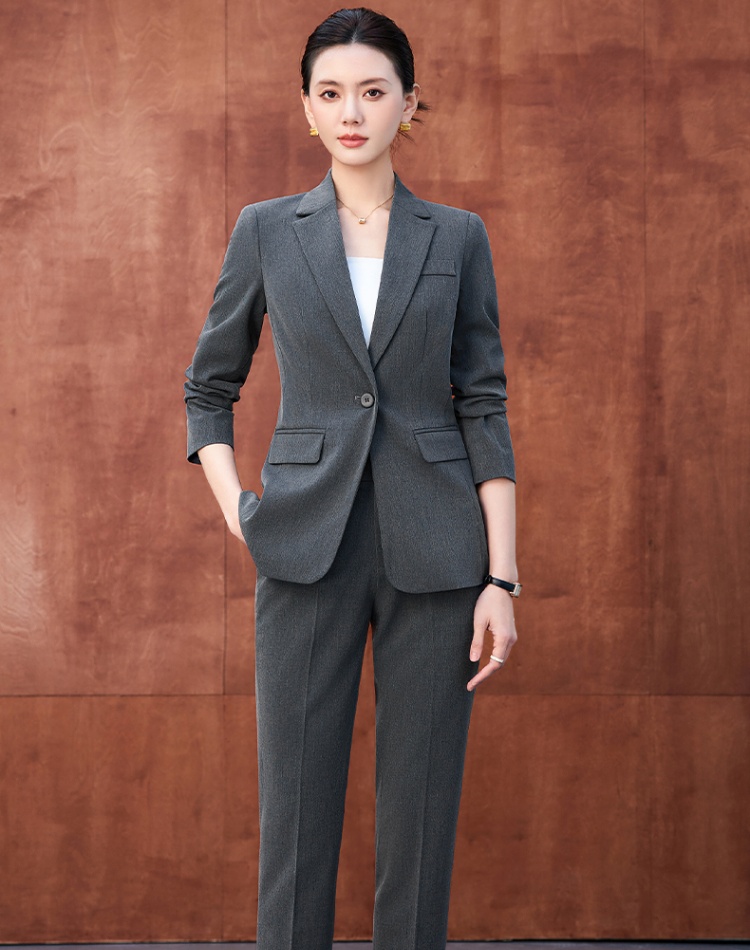 Profession thin coat summer suit pants a set