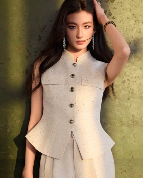 Thin summer waistcoat profession business suit