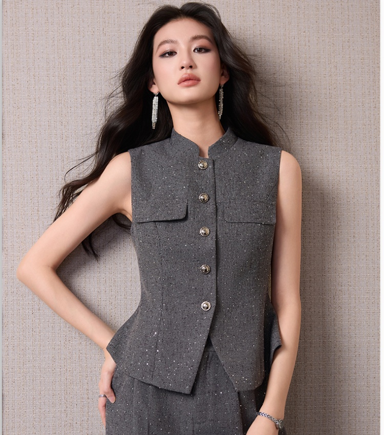 Thin summer waistcoat profession business suit
