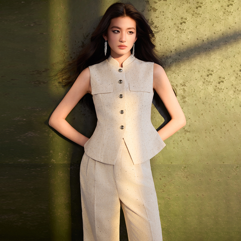 Thin summer waistcoat profession business suit