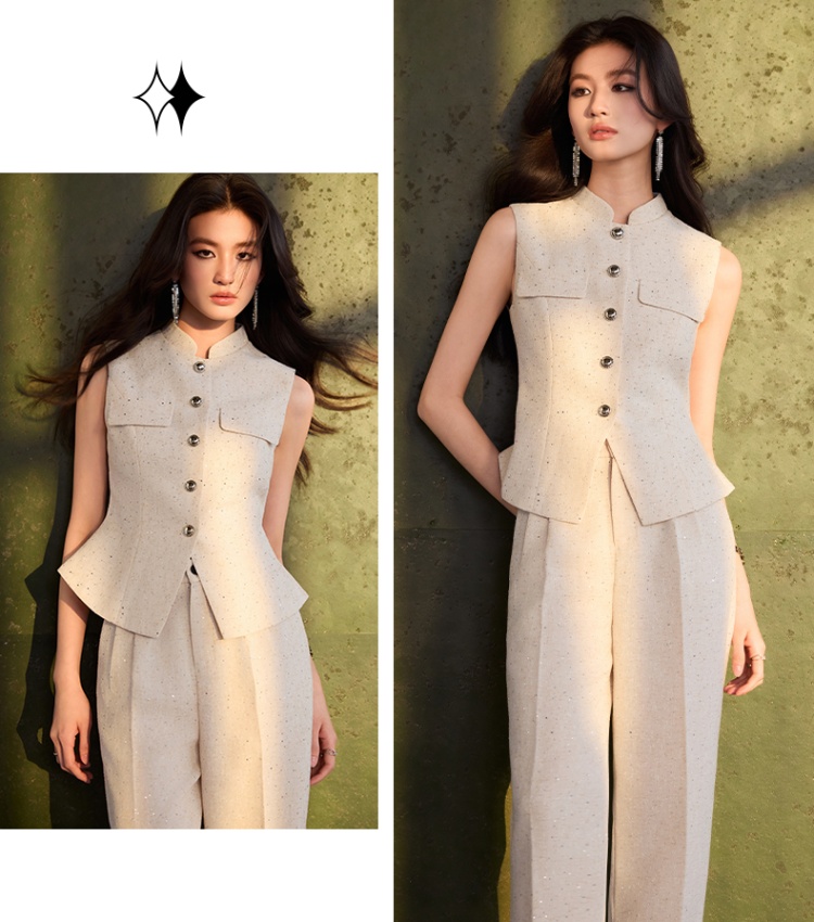 Thin business suit summer suit pants a set for women