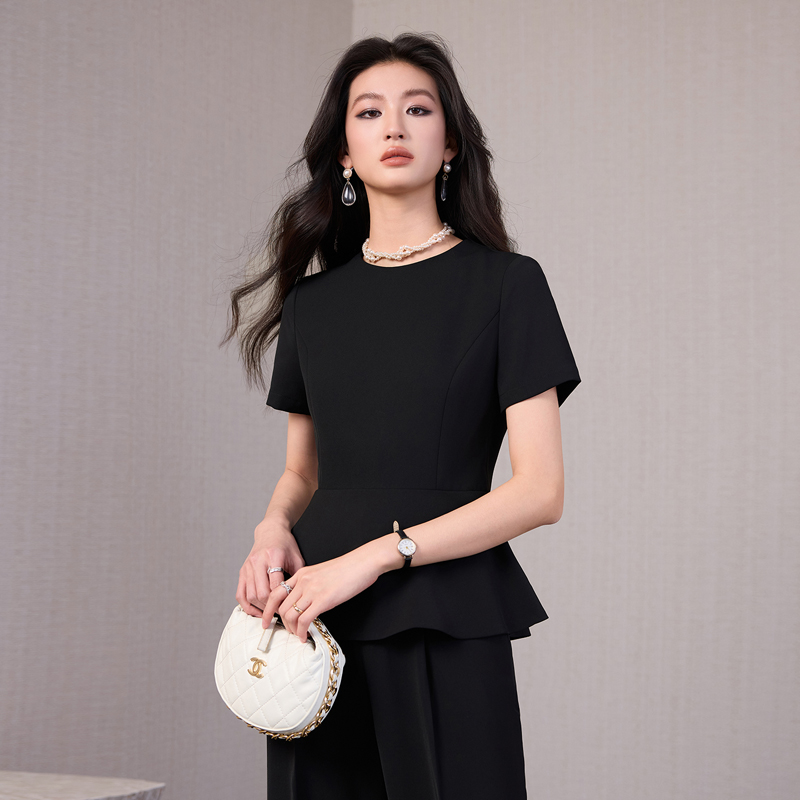 Profession summer tops thin business suit for women