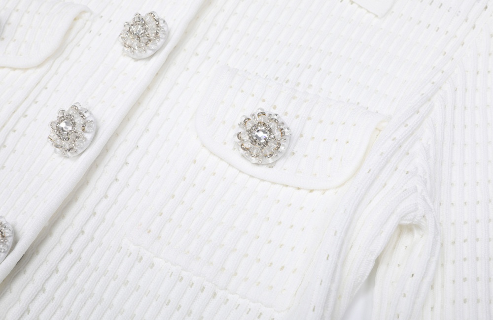 Knitted diamond spring and autumn slim long sleeve dress