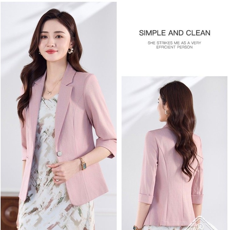 Overalls coat short sleeve business suit for women