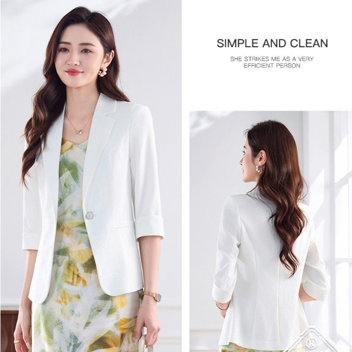 Overalls coat short sleeve business suit for women