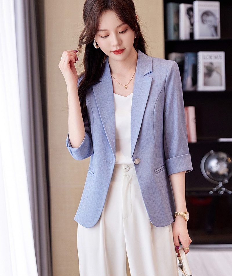 Overalls coat short sleeve business suit for women