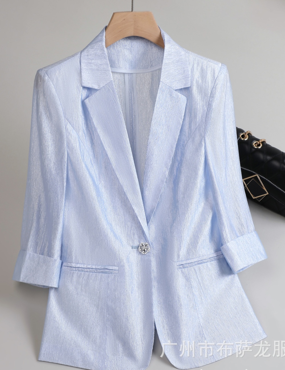 Short sleeve overalls business suit profession coat for women