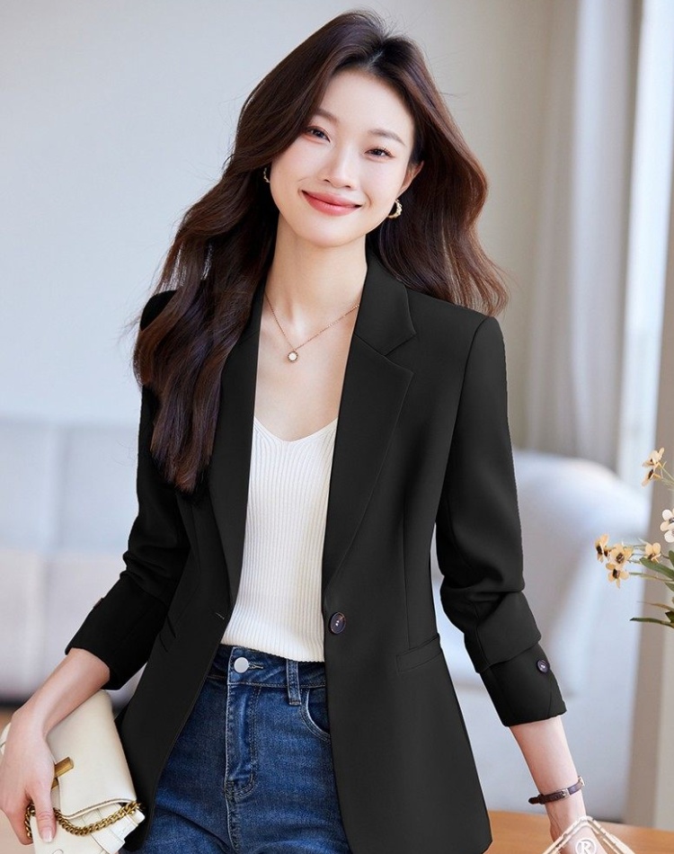 Long sleeve overalls business suit profession coat for women