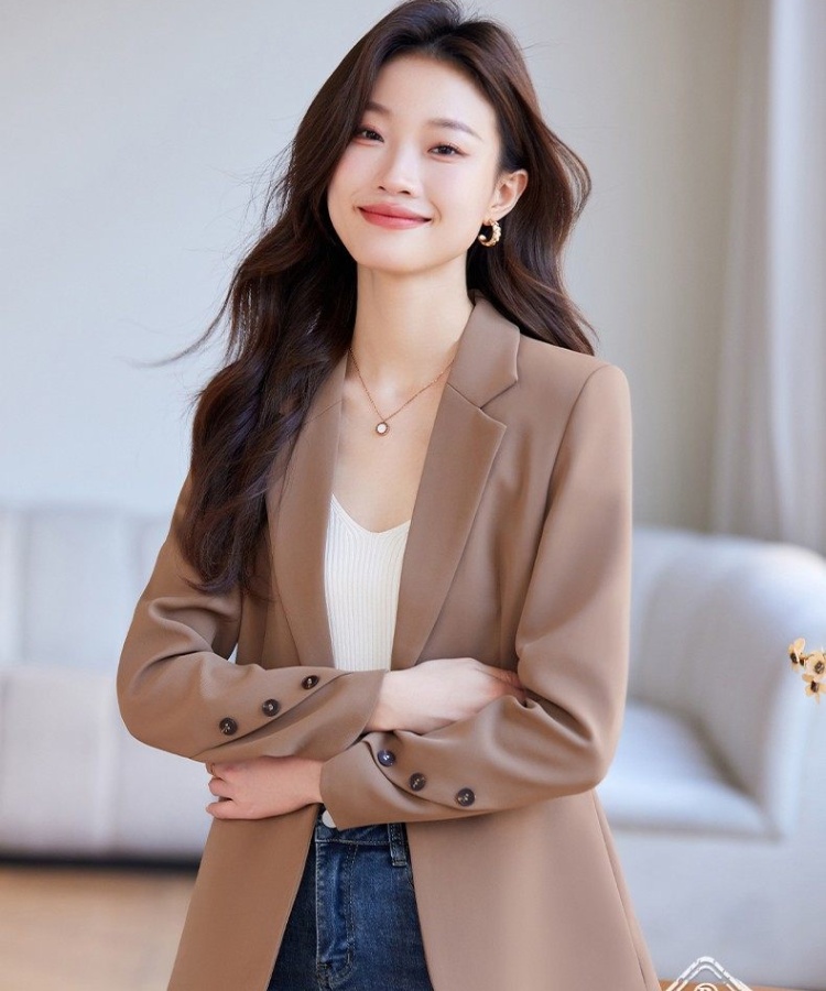 Long sleeve overalls business suit profession coat for women