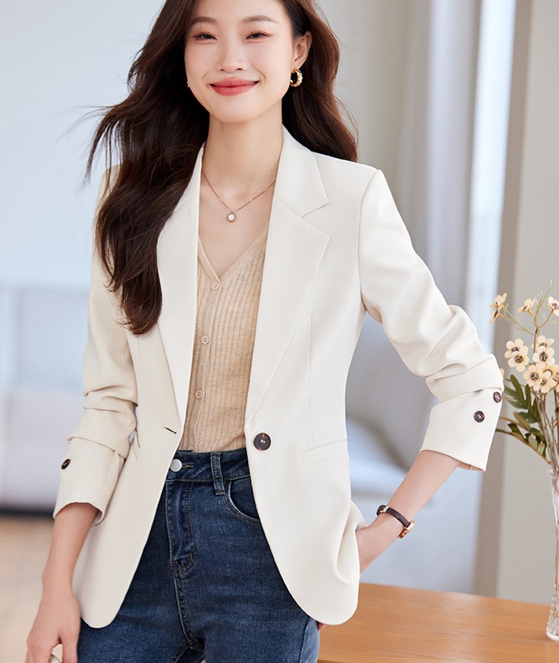 Long sleeve overalls business suit profession coat for women