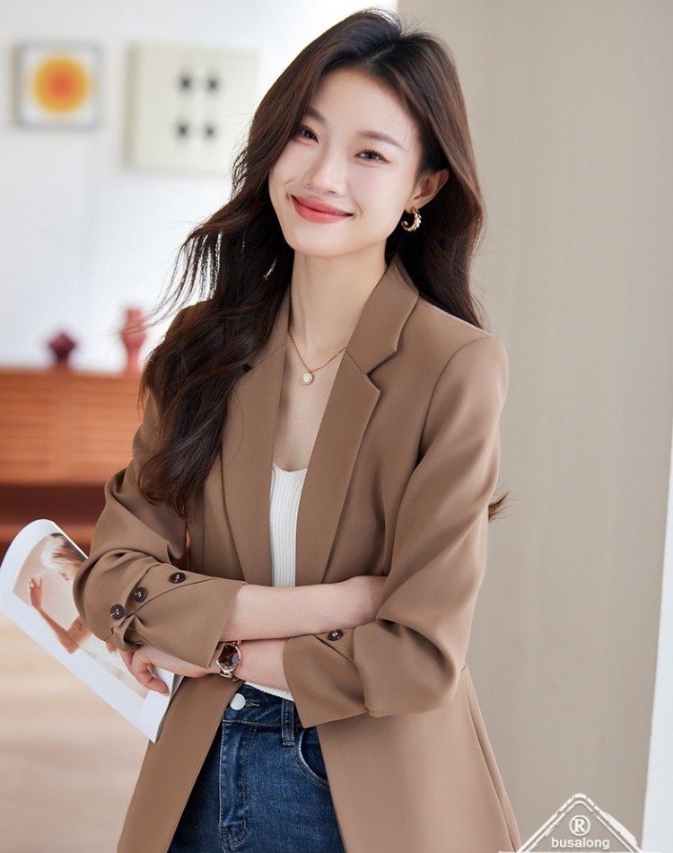 Long sleeve overalls business suit profession coat for women
