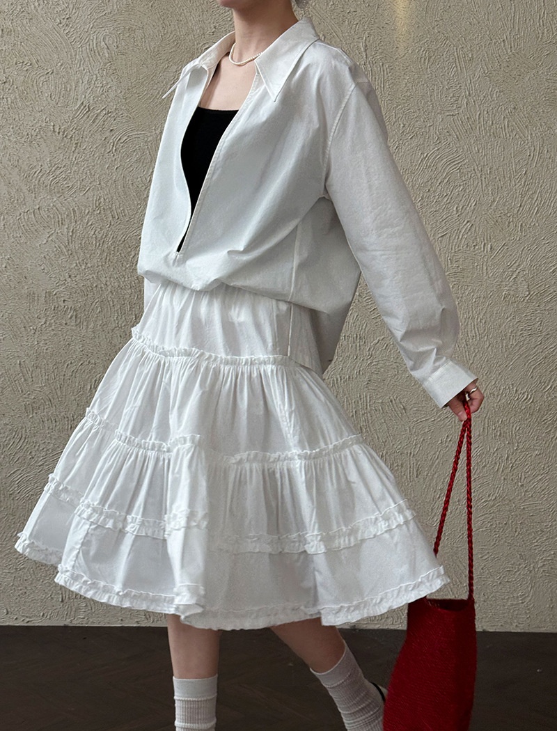 Lace cake spring skirt countryside fresh short skirt