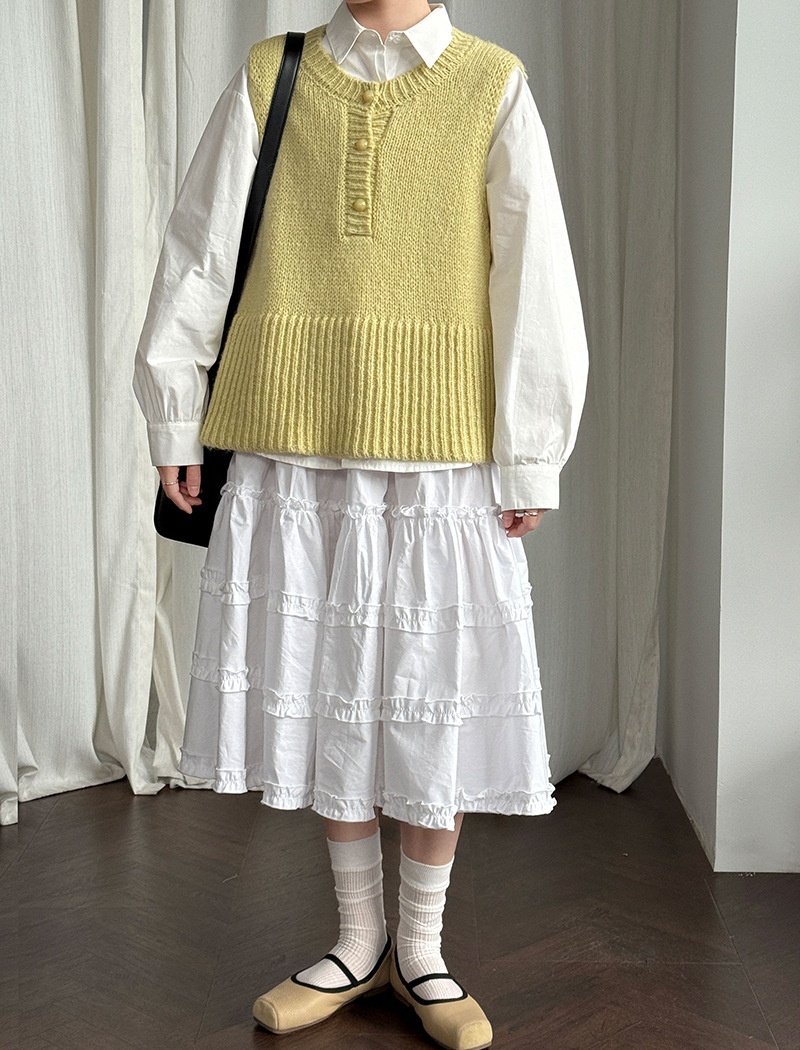 Lace cake spring skirt countryside fresh short skirt