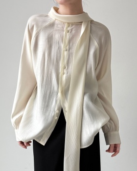 Tender all-match spring long sleeve shirt