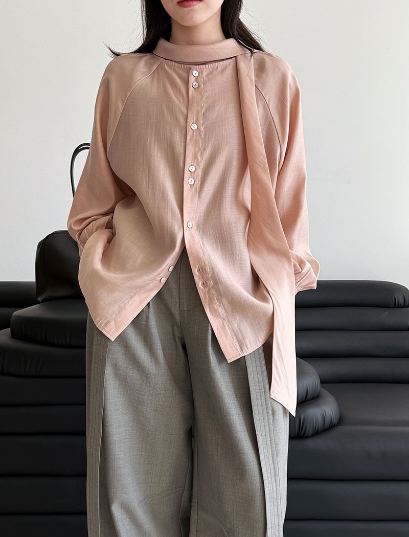 Tender all-match spring long sleeve shirt