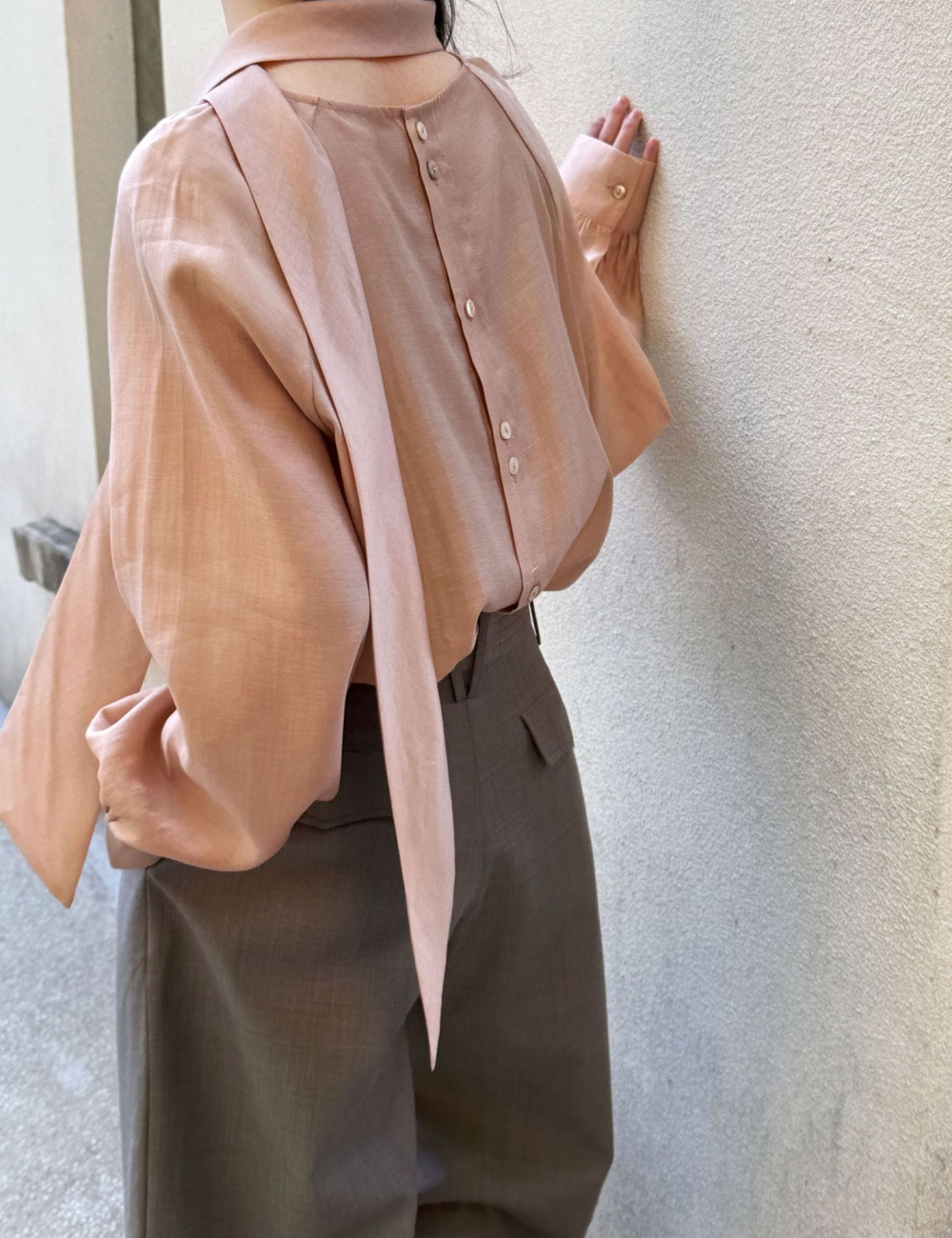 Tender all-match spring long sleeve shirt