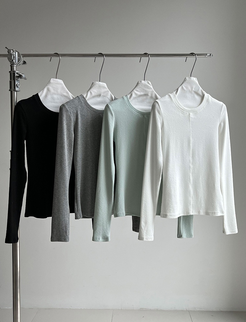 Inside the ride spring bottoming shirt slim tops