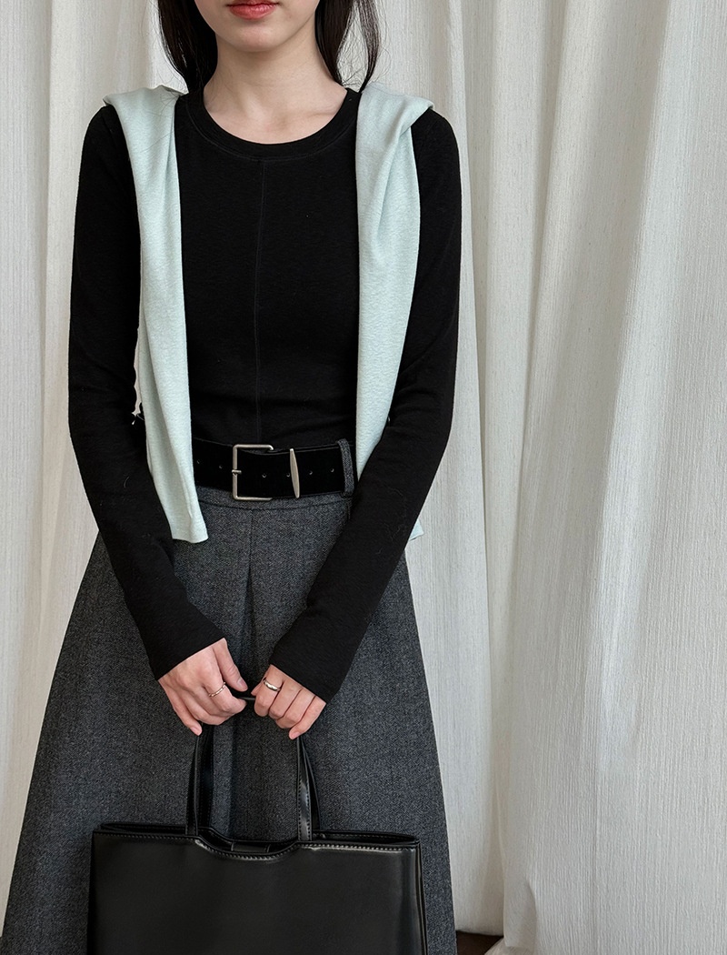 Inside the ride spring bottoming shirt slim tops