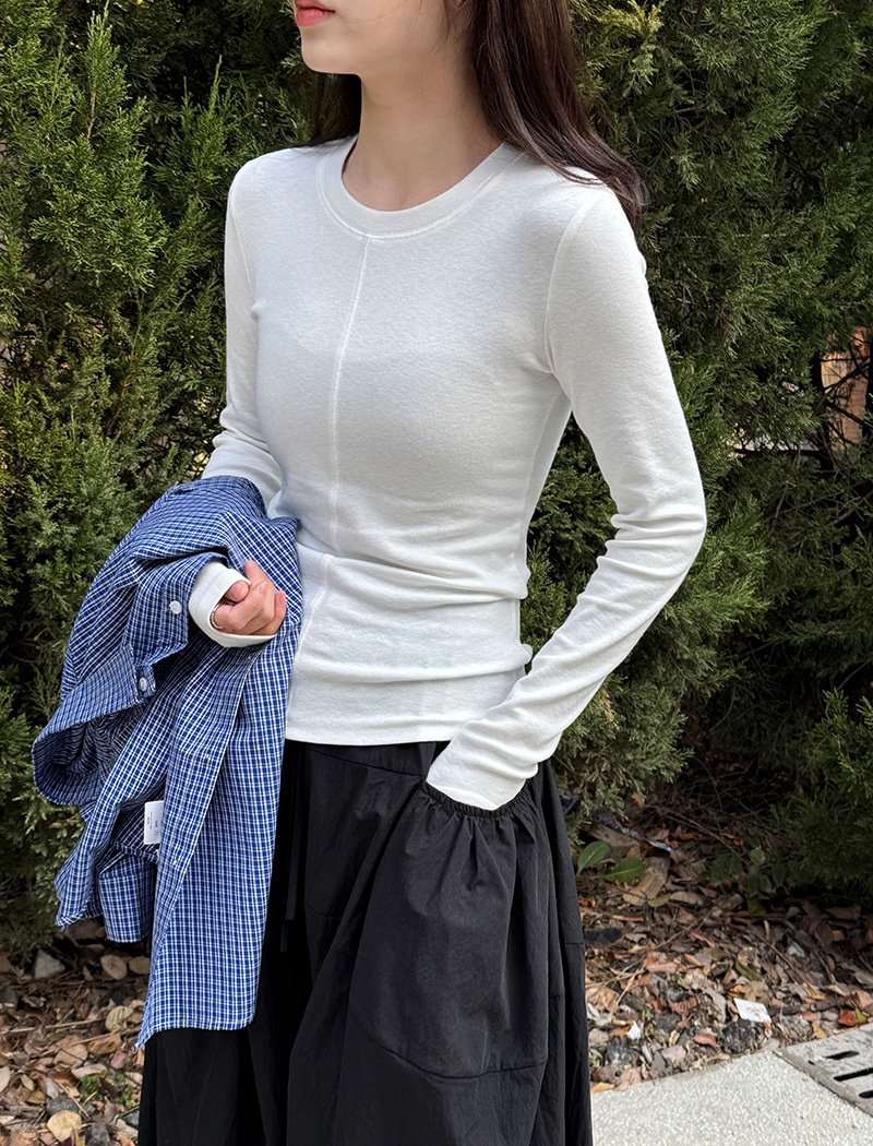 Inside the ride spring bottoming shirt slim tops