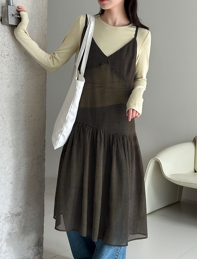 Lazy strap dress niche sleeveless dress for women