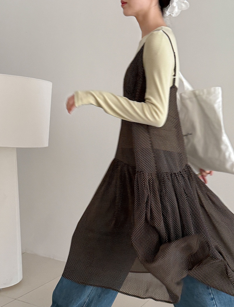 Lazy strap dress niche sleeveless dress for women