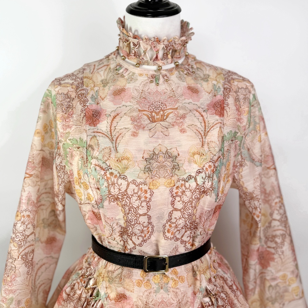 Thick and disorderly mini dress bow T-back