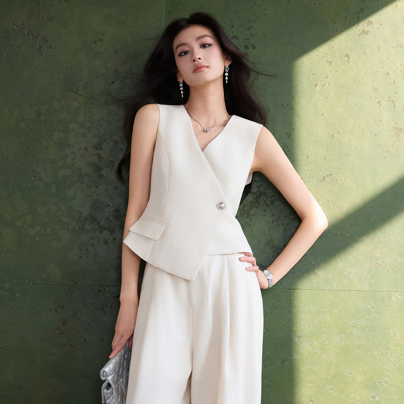 Profession summer waistcoat thin business suit