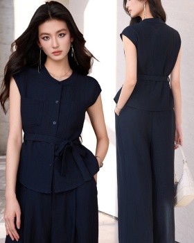 Thin profession business suit summer suit pants a set