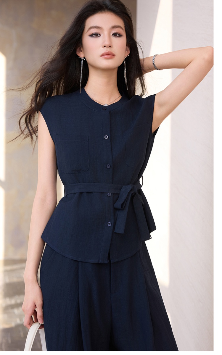 Thin profession business suit summer suit pants a set