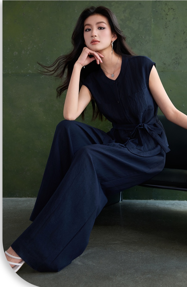 Thin profession business suit summer suit pants a set