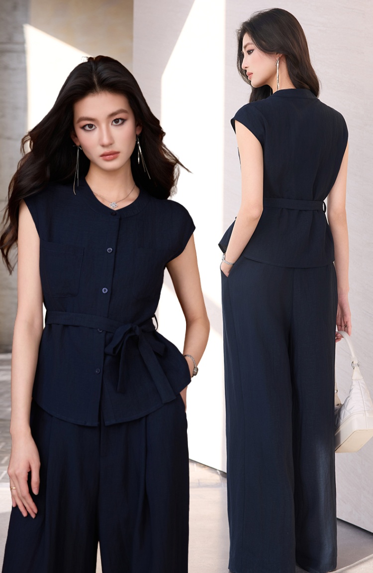 Thin profession business suit summer suit pants a set