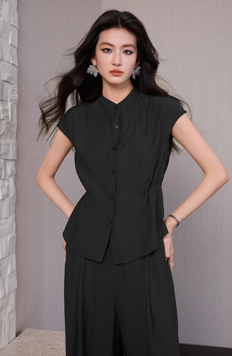 Thin suit pants summer business suit a set for women