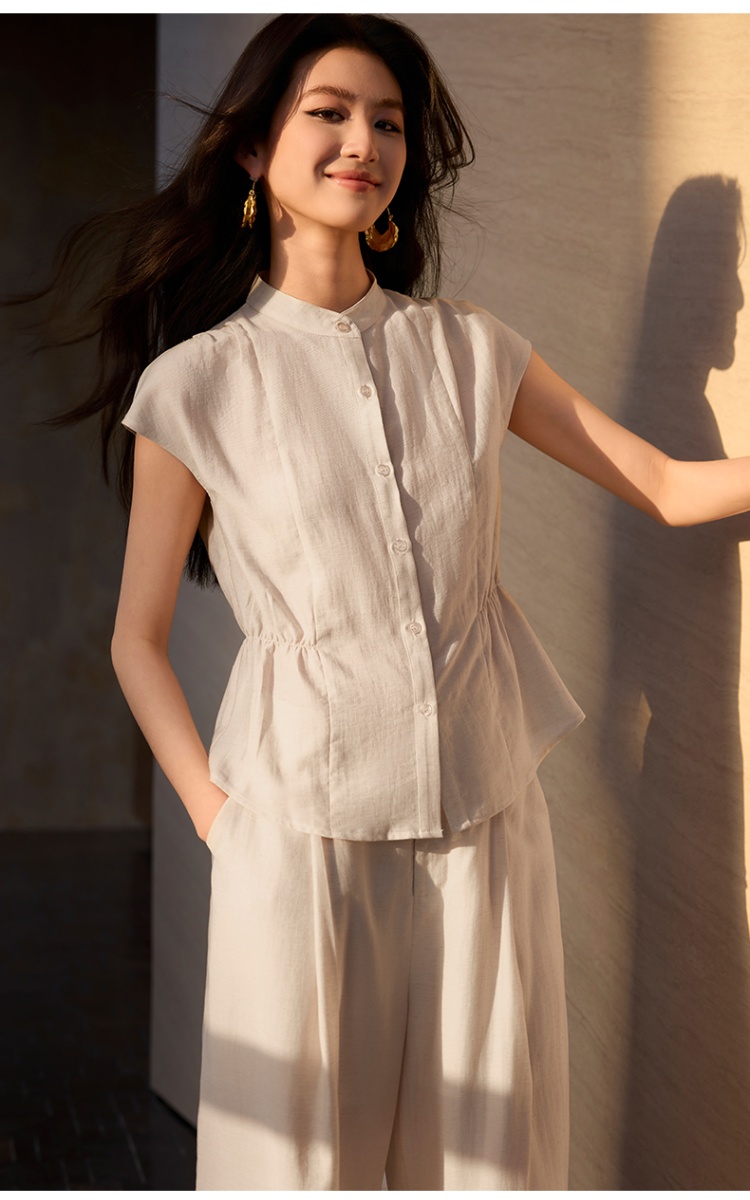 Thin suit pants summer business suit a set for women