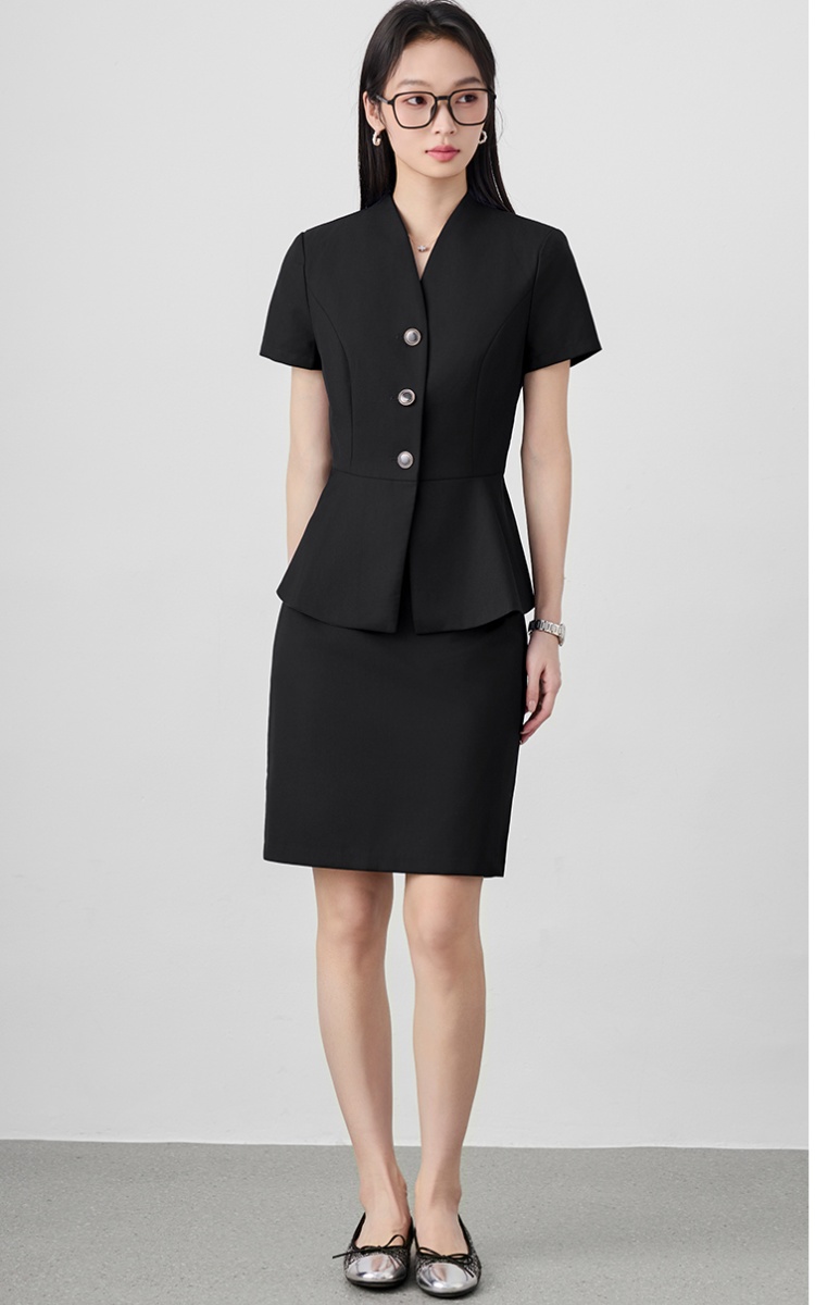 Thin profession skirt summer business suit a set