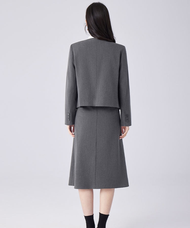 Temperament fashion skirt spring coat a set for women