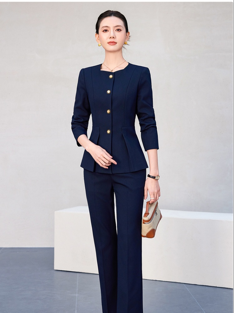 Summer profession suit pants overalls coat a set for women